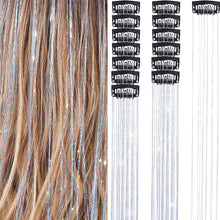 Load image into Gallery viewer, 1/6Pcs Colorful Long Straight Hair Pieces Synthetic Clip-in Hair Extensions Synthetic High Temperature Fiber Wig for Daily Use Party