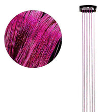Load image into Gallery viewer, 1/6Pcs Colorful Long Straight Hair Pieces Synthetic Clip-in Hair Extensions Synthetic High Temperature Fiber Wig for Daily Use Party