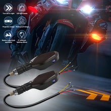 Load image into Gallery viewer, 2Pcs Motorcycle Projection Turn Signal Light Motorcycle LED Turn Signal Light Led Environment Turn Signal Light Highlight Warning Light