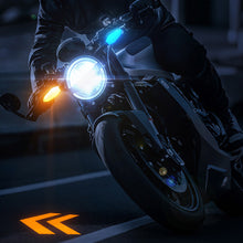 Load image into Gallery viewer, 2Pcs Motorcycle Projection Turn Signal Light Motorcycle LED Turn Signal Light Led Environment Turn Signal Light Highlight Warning Light