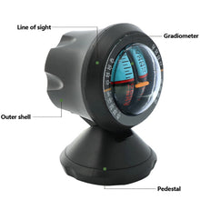 Load image into Gallery viewer, Multifunction Car Slope Inclinometer Level Tilt Gauge Indicator Slope Meter Gradient Balancer for Outdoor Camping Vehicle Compass