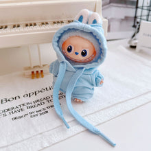 Load image into Gallery viewer, Mini Labubu Clothing Hoodie Pants For 10.5cm Labubu 4.0 The Monsters Pin for Love Series Doll Clothes Outfit Accessories