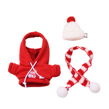 Load image into Gallery viewer, For Labubu 4.0 Clothes Christmas Snowman-Themed Hoodie Set Mini Plush Doll Clothing Fashion Doll Accessories Gift
