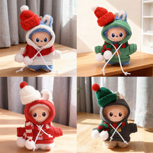 Load image into Gallery viewer, For Labubu 4.0 Clothes Christmas Snowman-Themed Hoodie Set Mini Plush Doll Clothing Fashion Doll Accessories Gift