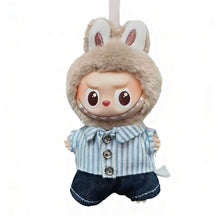 Load image into Gallery viewer, For Labubu 4.0 Clothes Sweet Pin Bow Dress with Pearl Headpiece Set Mini Plush Doll Clothing Fashion Doll Accessories Gift