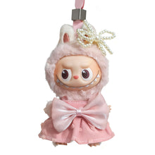 Load image into Gallery viewer, For Labubu 4.0 Clothes Sweet Pin Bow Dress with Pearl Headpiece Set Mini Plush Doll Clothing Fashion Doll Accessories Gift