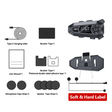 Load image into Gallery viewer, Bluetooth 5.3 Digital Display Motorcycle Helmet Bluetooth Headset Wireless Hands-free Calling & Music Player FM IPX5 Waterproof Intercom Communication System