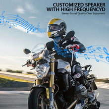 Load image into Gallery viewer, Bluetooth 5.3 Motorcycle Helmet Bluetooth Headset Wireless Hands-free Calling & Music Player IP67 Waterproof Intercom Communication System