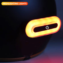 Load image into Gallery viewer, Rechargeable Motorcycle Helmet Safety Light with LED Strobe Multi-use Warning Light for Motorcycle Bicycle Cycling Taillight