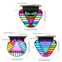 Load image into Gallery viewer, Car Truck Colorful Brake Signal Lamp Triangle Sporty LED Rear Fog Light Tail Third Brake Lamp Tail Stop Strobe Light LED Light