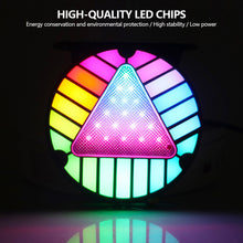 Load image into Gallery viewer, Car Truck Colorful Brake Signal Lamp Triangle Sporty LED Rear Fog Light Tail Third Brake Lamp Tail Stop Strobe Light LED Light