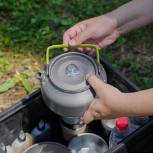 Load image into Gallery viewer, 0.8L 1.2L 1.8L Aluminum alloy Portable Outdoor Camping Coffee and Tea Kettle for Hiking Fishing Picnic Cooking Equipment