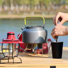 Load image into Gallery viewer, 0.8L 1.2L 1.8L Aluminum alloy Portable Outdoor Camping Coffee and Tea Kettle for Hiking Fishing Picnic Cooking Equipment