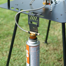 Load image into Gallery viewer, Multi-purpose Outdoor Hang Gas Canister Hook Gas Tank Hook With Hanging Plate Bottle Opener Camping Table Gas Stove Tank Hook