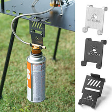 Load image into Gallery viewer, Multi-purpose Outdoor Hang Gas Canister Hook Gas Tank Hook With Hanging Plate Bottle Opener Camping Table Gas Stove Tank Hook