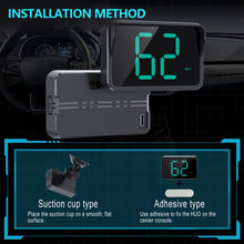 Load image into Gallery viewer, Car HUD Speed Meter Head Display Digital GPS Speedometer KMH MPH Dispaly Plug and Play with Installation Bracket for Vehicle Truck Motorcycle Auto Part Accessories