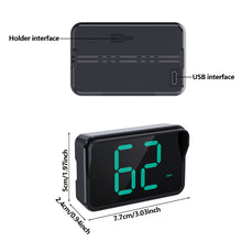 Load image into Gallery viewer, Car HUD Speed Meter Head Display Digital GPS Speedometer KMH MPH Dispaly Plug and Play with Installation Bracket for Vehicle Truck Motorcycle Auto Part Accessories