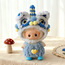 Load image into Gallery viewer, For 10.5cm Labubu Doll Clothes Red Festival Clothing Red Awakening Lion Clothing Set Dolls Accessories Cute Decoration Little Cloths
