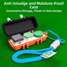 Load image into Gallery viewer, Three-Hole Billiard Chalk Powder Storage Box With Lanyard Anti-Stain And Anti-Knock Multi-Shape Chalk Box Billiard Supplies