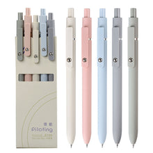 Load image into Gallery viewer, 5Pcs Retro Morandi Colour Gel Pens Soft Touch Quick Dry Smooth 0.5mm Gel Ink Pen For School Writing Stationery Supplies