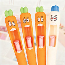 Load image into Gallery viewer, 4Pcs Carrot Funny Gel Pen Amusing Stationery Kawaii Gel Pen School Office Supplies Recreation Cute Gel Pen