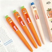 Load image into Gallery viewer, 4Pcs Carrot Funny Gel Pen Amusing Stationery Kawaii Gel Pen School Office Supplies Recreation Cute Gel Pen