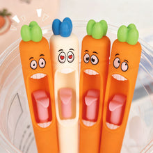 Load image into Gallery viewer, 4Pcs Carrot Funny Gel Pen Amusing Stationery Kawaii Gel Pen School Office Supplies Recreation Cute Gel Pen