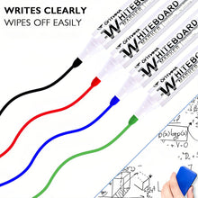 Load image into Gallery viewer, 1Pc Whiteboard Marker 2.0mm Nib Black Blue Red High-Volume Ink Office Teaching Pen Clear Handwriting & Easy Erasure