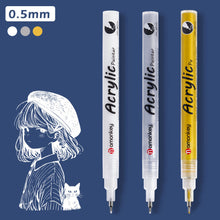Load image into Gallery viewer, Creative White Ink Gel Pen 1mm Highlight Marker Pen for Student Stationery Drawing Art Writing School Supplies