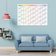 Load image into Gallery viewer, 2026 New Yearly Daily Schedule Planner Sheet Calendar Wall 365 Day Plan Annual Hanging Planning Weekly Agenda Pad Month 12