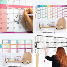 Load image into Gallery viewer, 2026 New Yearly Daily Schedule Planner Sheet Calendar Wall 365 Day Plan Annual Hanging Planning Weekly Agenda Pad Month 12