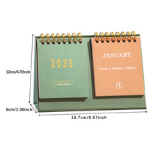 Load image into Gallery viewer, 2026.1-2026.12 English Desk Calendar with Motivational Quotes on Both Sides Calendar Planner Memo and Small Office Desk Accessory