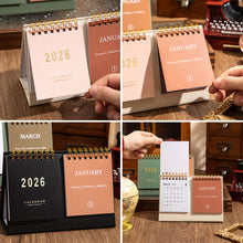Load image into Gallery viewer, 2026.1-2026.12 English Desk Calendar with Motivational Quotes on Both Sides Calendar Planner Memo and Small Office Desk Accessory