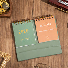 Load image into Gallery viewer, 2026.1-2026.12 English Desk Calendar with Motivational Quotes on Both Sides Calendar Planner Memo and Small Office Desk Accessory