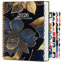 Load image into Gallery viewer, 2026 Planner Notebook Weekly and Monthly Calendar Plan from January to December A5 (6.5"x 8.5") Acaden 12-month Work Plan