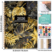 Load image into Gallery viewer, 2026 Planner Notebook Weekly and Monthly Calendar Plan from January to December A5 (6.5"x 8.5") Acaden 12-month Work Plan