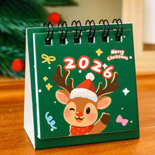 Load image into Gallery viewer, 2025.8-2026.12 Mini Cartoon Desk Calendar Cute Fashion Christmas Calendar Portable Pocket Calendar Schedule Desktop Decoration Christmas Gifts