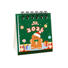 Load image into Gallery viewer, 2025.8-2026.12 Mini Cartoon Desk Calendar Cute Fashion Christmas Calendar Portable Pocket Calendar Schedule Desktop Decoration Christmas Gifts