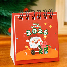 Load image into Gallery viewer, 2025.8-2026.12 Mini Cartoon Desk Calendar Cute Fashion Christmas Calendar Portable Pocket Calendar Schedule Desktop Decoration Christmas Gifts