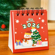Load image into Gallery viewer, 2025.8-2026.12 Mini Cartoon Desk Calendar Cute Fashion Christmas Calendar Portable Pocket Calendar Schedule Desktop Decoration Christmas Gifts