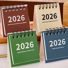 Load image into Gallery viewer, 2025.6-2026.12 Mini Simple Calendar Small Desk Calendar Creative Coil Calendar Planner Desktop Decoration Office Stationery