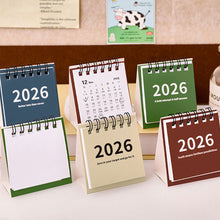 Load image into Gallery viewer, 2025.6-2026.12 Mini Simple Calendar Small Desk Calendar Creative Coil Calendar Planner Desktop Decoration Office Stationery
