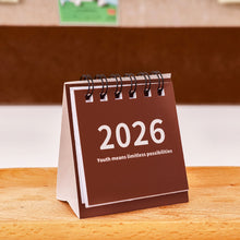 Load image into Gallery viewer, 2025.6-2026.12 Mini Simple Calendar Small Desk Calendar Creative Coil Calendar Planner Desktop Decoration Office Stationery