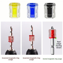 Load image into Gallery viewer, 1PC Screwdriver Bits Universal Magnetizer Transparent Magnetic Ring Quick Magnetizing Device Screwdriver Accessory