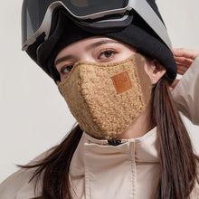 Load image into Gallery viewer, Autumn Winter Fleece-Lined Warm Face Mask 3D Slimming Fashionable Mask Windproof Cold-Proof Cycling Skiing Facemask
