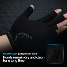 Load image into Gallery viewer, 1PC Professional 3-Finger Billiard Glove Magnetic Buckle Fixation Microfiber Anti-Slip Breathable Snooker Glove for Left Hand -XG92