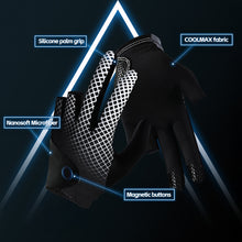 Load image into Gallery viewer, 1PC Professional 3-Finger Billiard Glove Printed Version Magnetic Buckle Fixation Microfiber Breathable Anti-Slip Snooker Glove for Left Hand-XG94