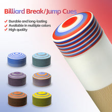 Load image into Gallery viewer, 1PC 14MM Professional Billiard Break Jump Cue Colorful Tip Durable and Wear-Resistant Crystal Multi-Layer Tip Billiard Accessories