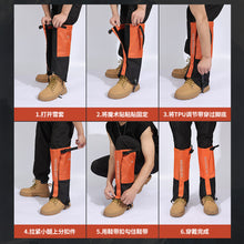 Load image into Gallery viewer, 1Pair Winter Outdoor Mountaineering Skiing Snow Cover Anti-Slip Waterproof Warmth Leg Protection Cover Skiing Equipment