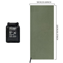 Load image into Gallery viewer, Portable Quick-Dry Cooling Sports Towel Ultra-Thin Lightweight Nano-Fiber Sweat Towel Includes Storage Pouch for Travel Hiking Gym